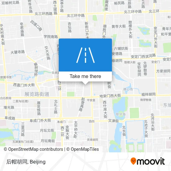 后帽胡同 map