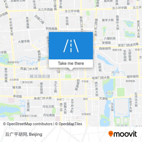后广平胡同 map