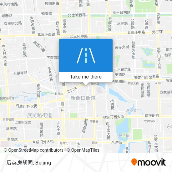 后英房胡同 map