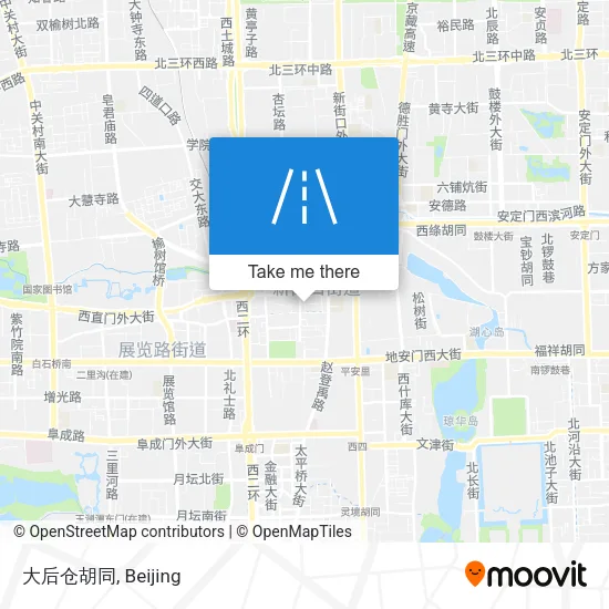 大后仓胡同 map