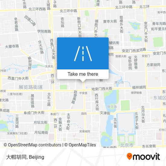 大帽胡同 map