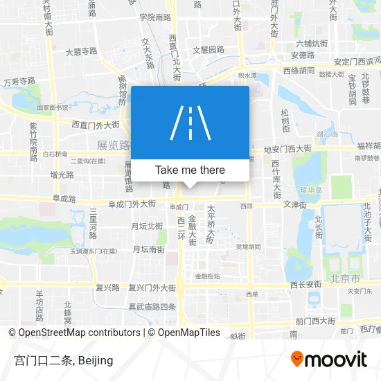 宫门口二条 map