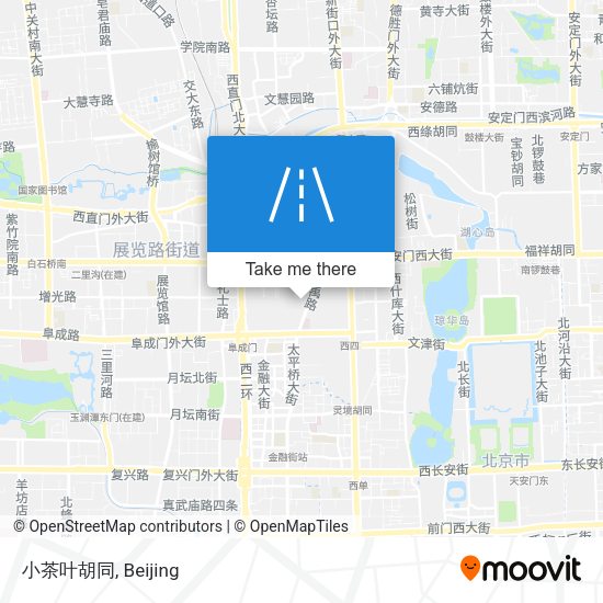 小茶叶胡同 map