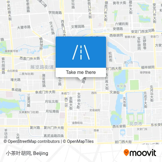 小茶叶胡同 map