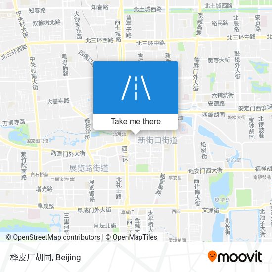 桦皮厂胡同 map
