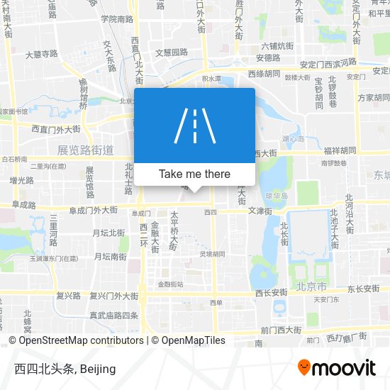 西四北头条 map