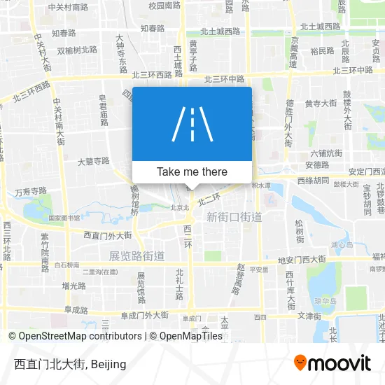 西直门北大街 map