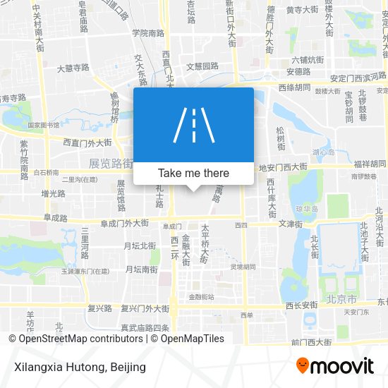 Xilangxia Hutong map