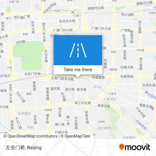 左安门桥 map
