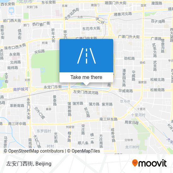 左安门西街 map