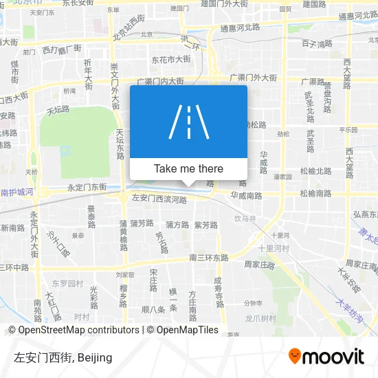 左安门西街 map
