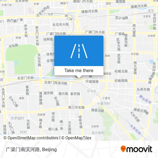 广渠门南滨河路 map