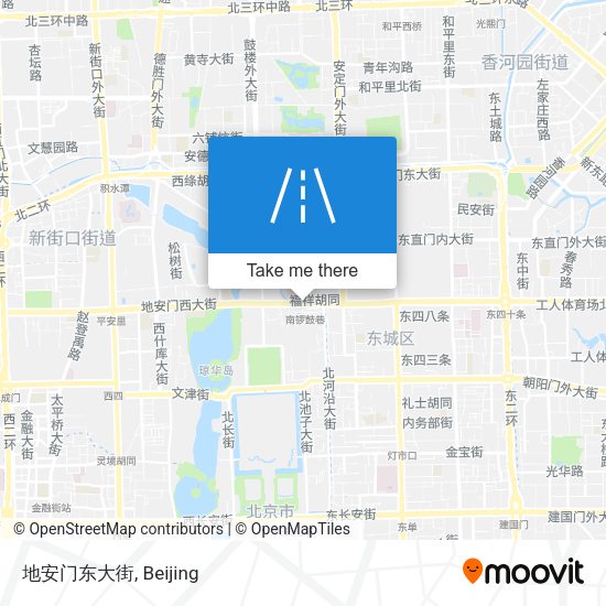 地安门东大街 map