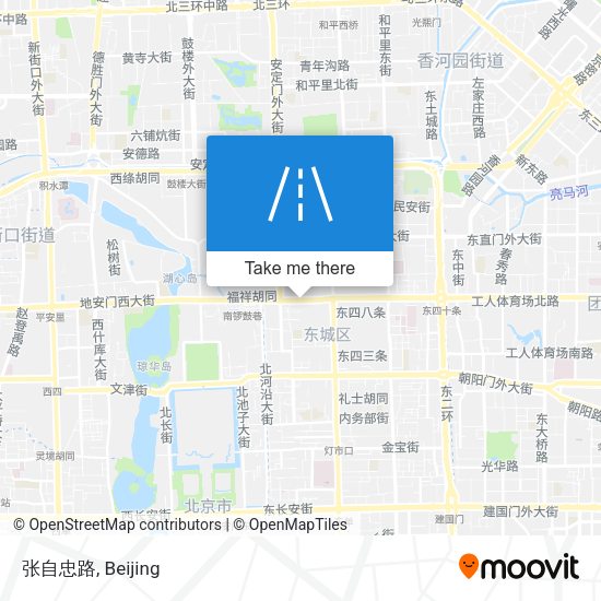 张自忠路 map
