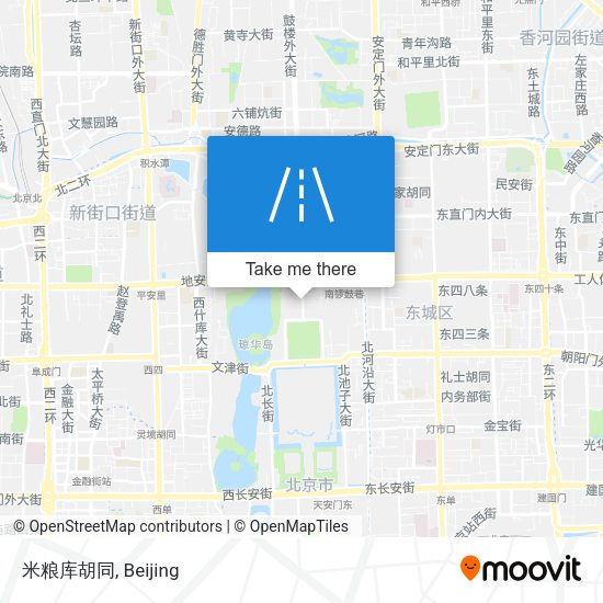 米粮库胡同 map