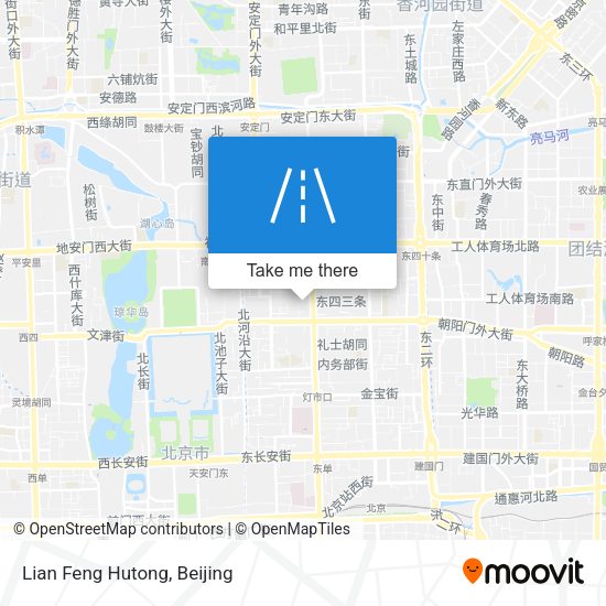 Lian Feng Hutong map