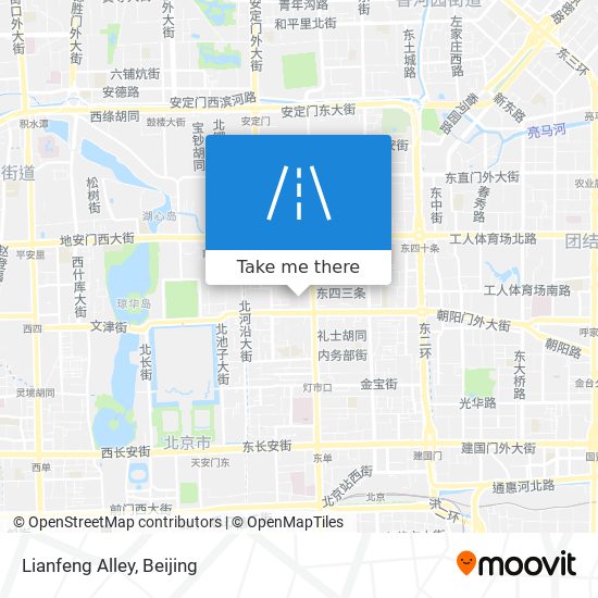 Lianfeng Alley map