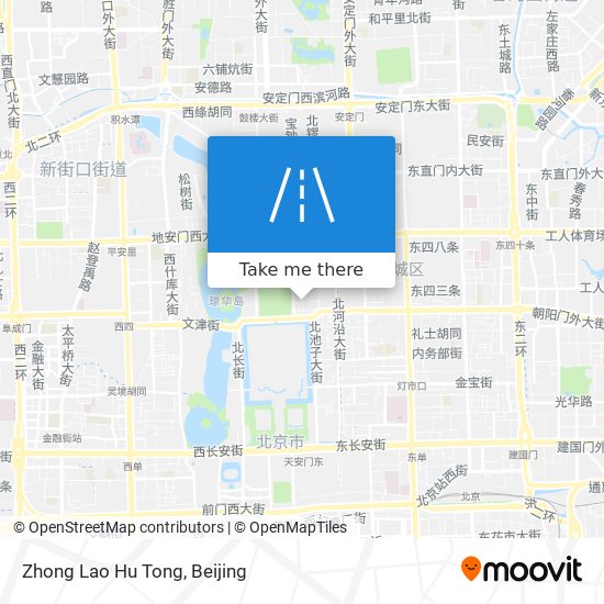 Zhong Lao Hu Tong map