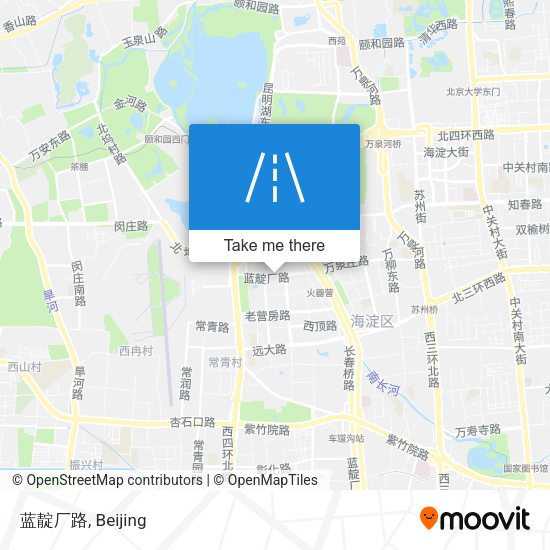 蓝靛厂路 map