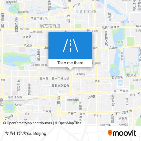 复兴门北大街 map