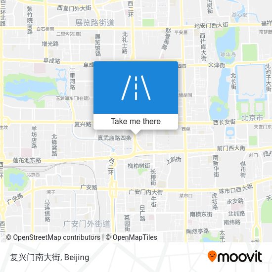 复兴门南大街 map