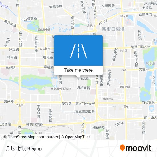 月坛北街 map
