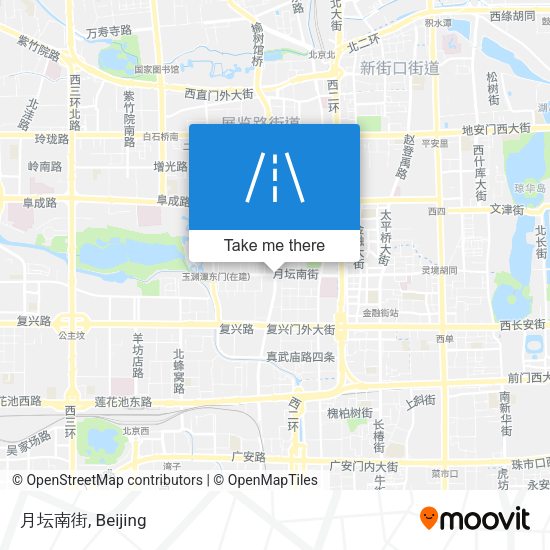 月坛南街 map