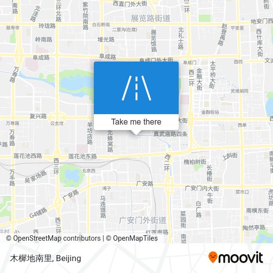 木樨地南里 map