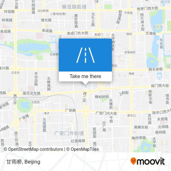 甘雨桥 map