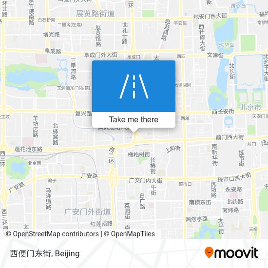 西便门东街 map