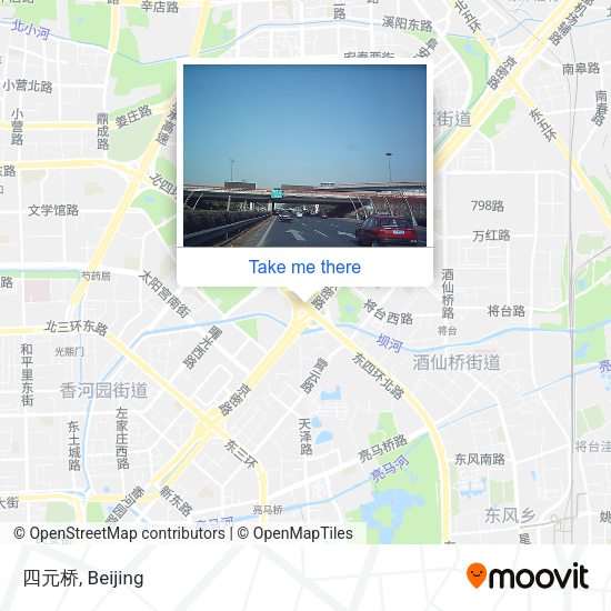 四元桥 map