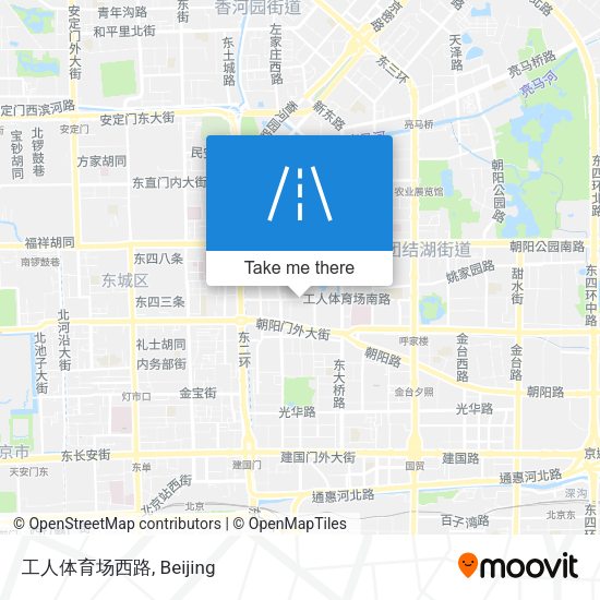 工人体育场西路 map