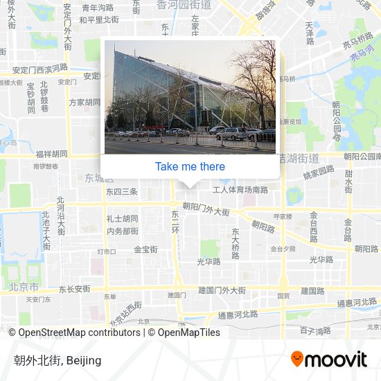朝外北街 map