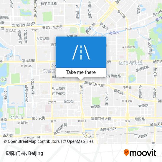 朝阳门桥 map