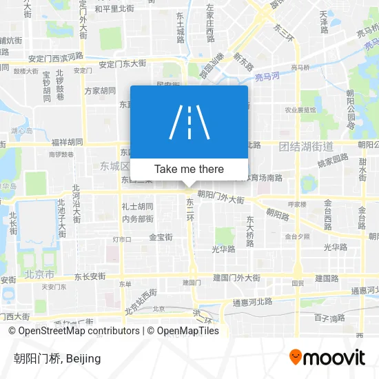 朝阳门桥 map