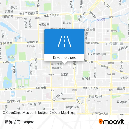 新鲜胡同 map
