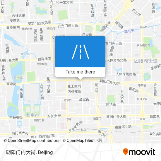 朝阳门内大街 map