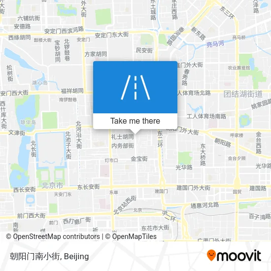 朝阳门南小街 map