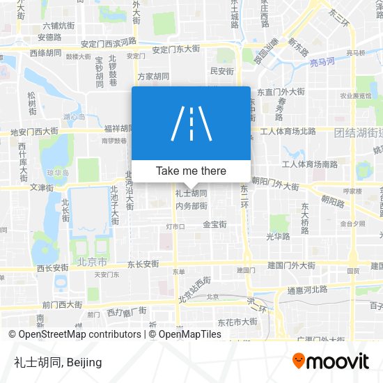 礼士胡同 map