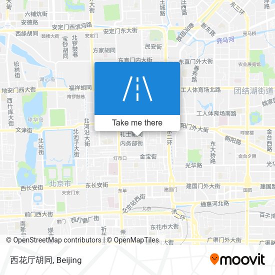西花厅胡同 map