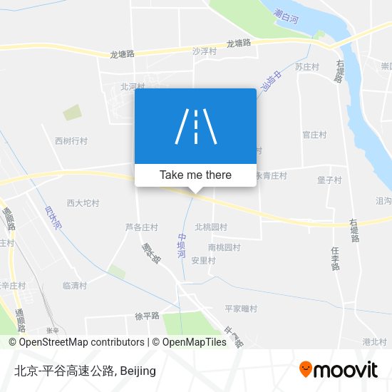 北京-平谷高速公路 map