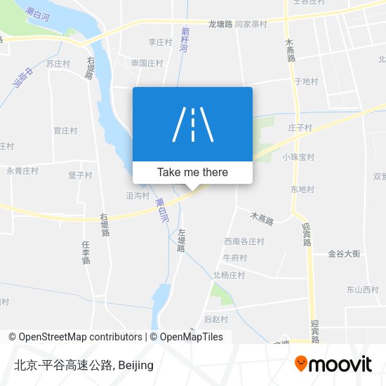 北京-平谷高速公路 map