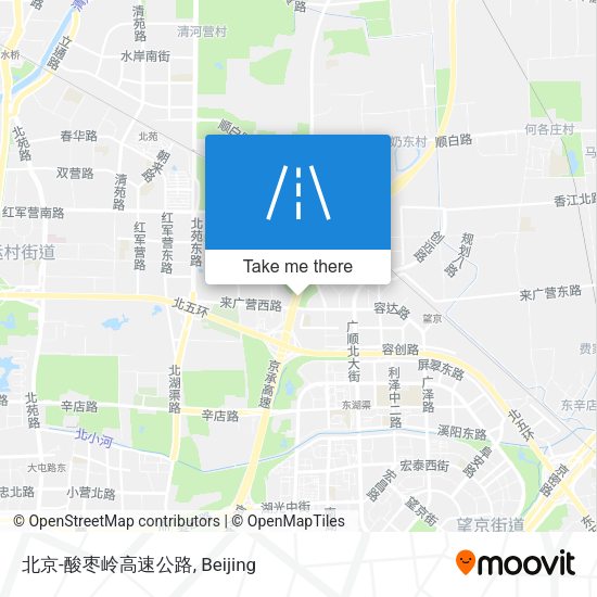 北京-酸枣岭高速公路 map