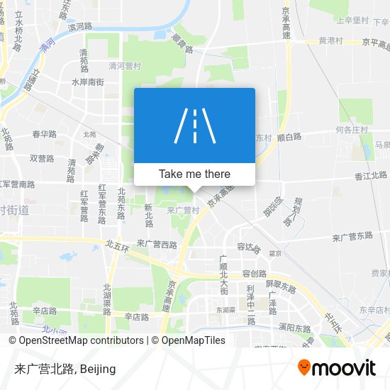 来广营北路 map
