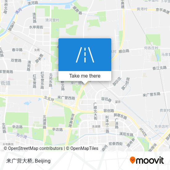来广营大桥 map
