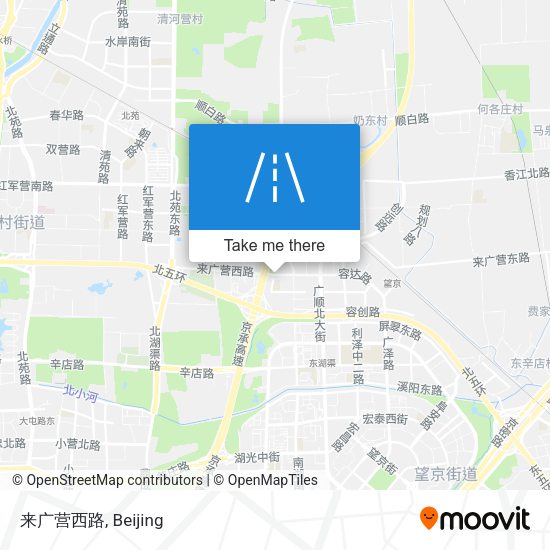 来广营西路 map