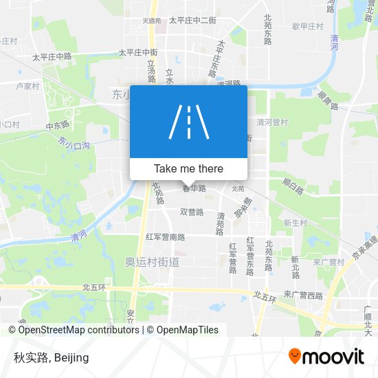 秋实路 map