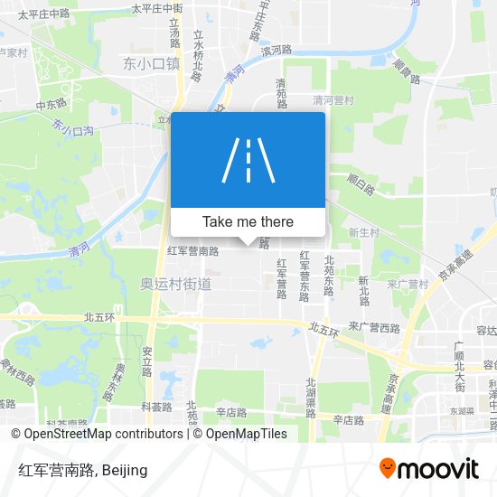 红军营南路 map