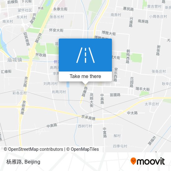 杨雁路 map