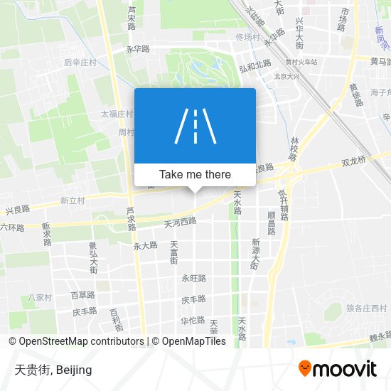 天贵街 map